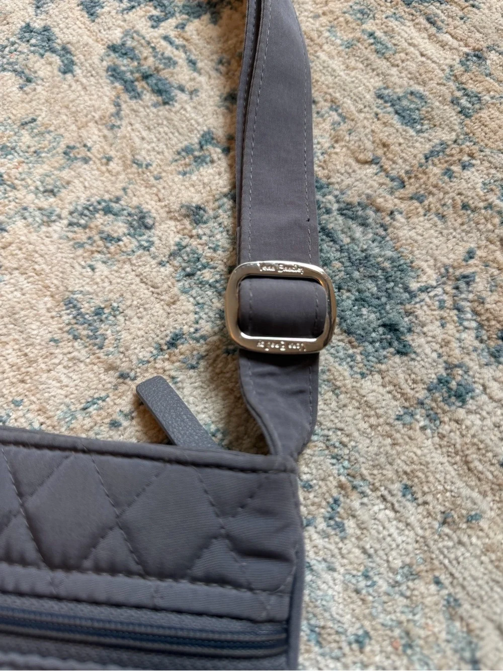 Vera Bradley Quilted Crossbody Bag in Gray